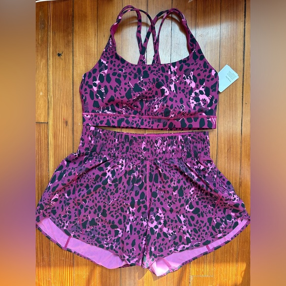 lululemon athletica Other - Lululemon Cheetah Camo Magenta Multi Set Sz 8/10